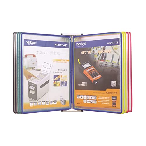 Find Reference Display Dokumentenhalter 10-Taschen-Referenzsystem zur Wandmontage, kann 20 Seiten mit Referenzblättern anzeigen. Wand-Referenz-Organizer(Multi coloured) von RPXHZLKTM
