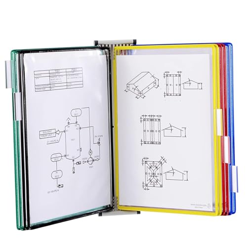Find Reference Display Dokumentenhalter 10 Taschen im Briefformat, Aktenhalter zur Wandmontage, for Aufbewahren und Präsentieren von A4-Dokumenten im Büro/Zuhause Find Reference Display Dokumentenhalter 10 Taschen im Briefformat, Aktenhalter zur Wandmontage, for Aufbewahren und Präsentieren von A4-Dokumenten im Büro/Zuhause von RPXHZLKTM
