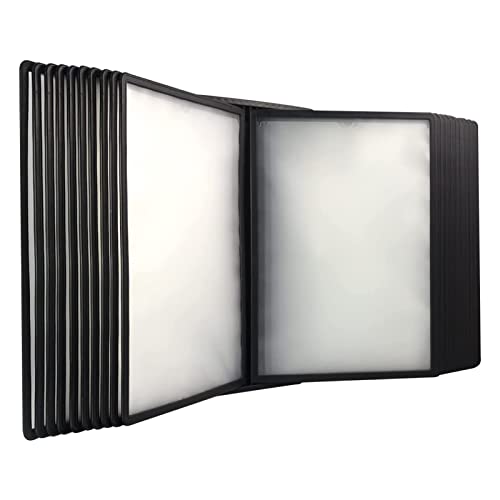 Find Reference Display Dokumentenhalter 20-seitiges doppelseitiges Display, for Büro, Werkstatt, Ausstellungshalle, A4-Dokumentenreferenz und -aufbewahrung(Black) von RPXHZLKTM