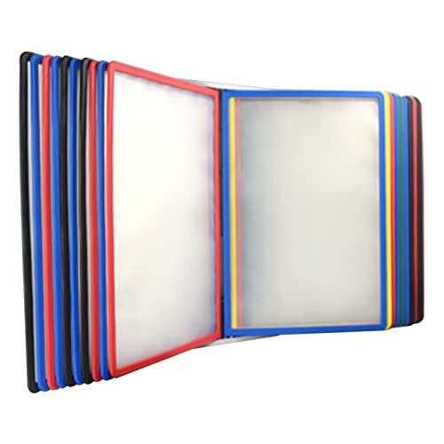 Find Reference Display Dokumentenhalter 20-seitiges doppelseitiges Display, for Büro, Werkstatt, Ausstellungshalle, A4-Dokumentenreferenz und -aufbewahrung(Multi colored) von RPXHZLKTM