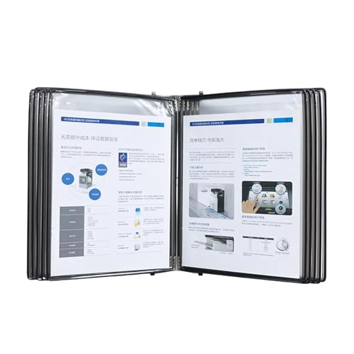Find Reference Display Dokumentenhalter 20-seitiges doppelseitiges Display, zur Anzeige und Aufbewahrung von A4-Dokumenten im Büro Find Reference Display Dokumentenhalter 20-seitiges doppelseitiges Display, zur Anzeige und Aufbewahrung von A4-Dokumenten im Büro von RPXHZLKTM