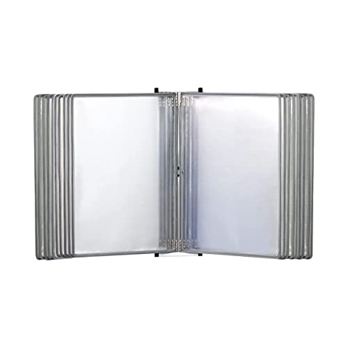 Find Reference Display Dokumentenhalter Wandmontierter Flip-File-Halter - 20-seitiger Desktop-Dokumentenhalter, for die Anzeige und Aufbewahrung von A4-Dokumenten im Büro/Zuhause(White) von RPXHZLKTM