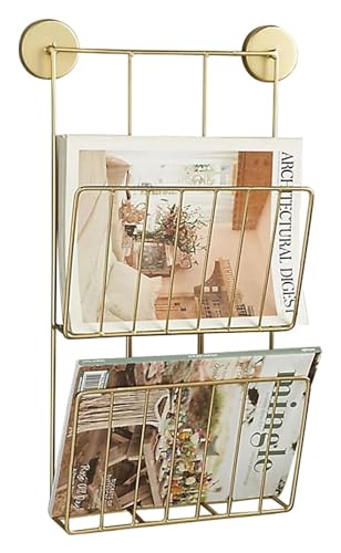 Hängemappenhalter für die Wand An der Wand befestigter Zeitschriftenständer for ein Wohnzimmer, Heimbüro, Wartezimmer, Metall von RPXHZLKTM