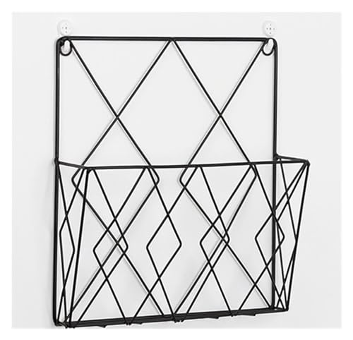 Hängemappenhalter für die Wand An der Wand befestigtes Zeitschriften-/Zeitungsregal for das Home-Office, Bücher, Zeitungen, Aktenordner, Desktop-Tischdisplayständer schwarz(Black) von RPXHZLKTM