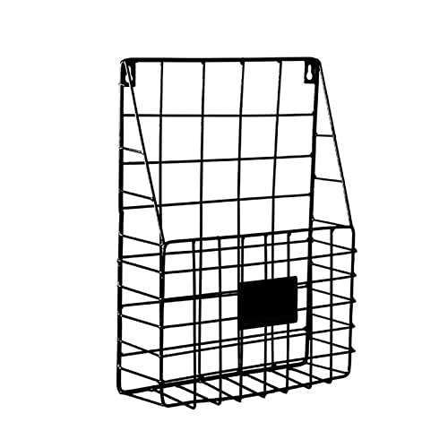 Hängemappenhalter für die Wand For Zeitschriften und Zeitungen, Mehrzweck-Organizer-Ablage for Haushaltsgegenstände(Black) von RPXHZLKTM