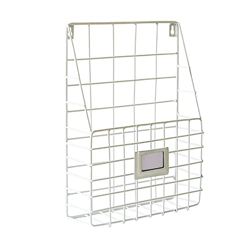 Hängemappenhalter für die Wand For Zeitschriften und Zeitungen, Mehrzweck-Organizer-Ablage for Haushaltsgegenstände(White) von RPXHZLKTM