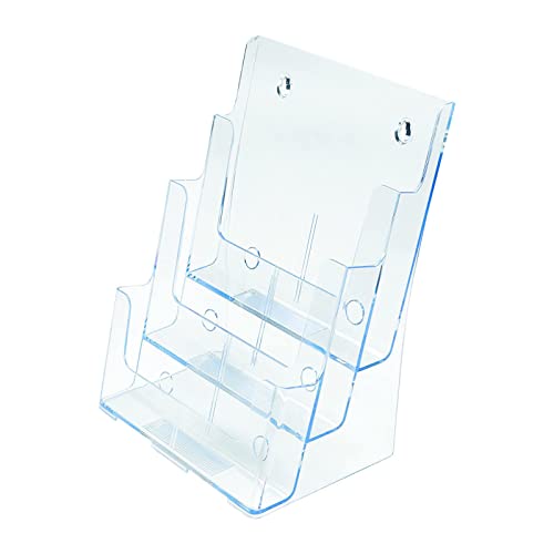 Hängemappenhalter für die Wand Menü oder professionelles Zertifikat, 4-stufiger transparenter Kunststoff-Wandbehang-Broschüren-/Poster-Displayrahmen Hängemappenhalter für die Wand Menü oder professionelles Zertifikat, 4-stufiger transparenter Kunststoff-Wandbehang-Broschüren-/Poster-Displayrahmen von RPXHZLKTM
