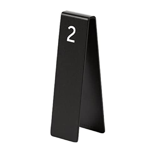 RQYWTSJBA Numer stołu ze stali nierdzewnej ， Doppelseitige Tischnummern Eisen Kunst Tischschilder for Hochzeit, Tischnummernschild Beste(Black,4) von RPXHZLKTM