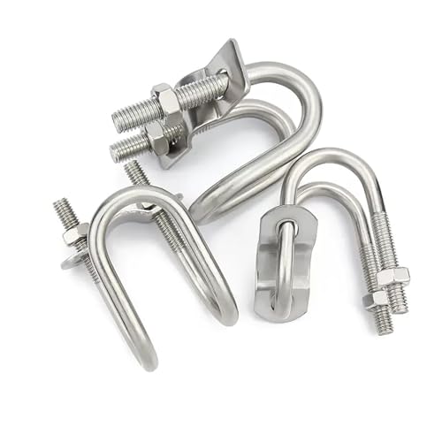 U-förmige dübel und Doppelte U-förmige Klemme/U-förmige Schraube/Kreuz-U-förmiger Bolzen aus Edelstahl 304(1set M8x20x76) von RPXHZLKTM