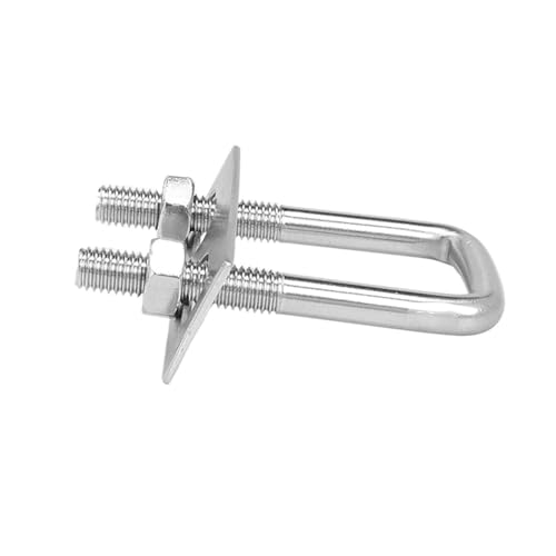 U-förmige dübel und U-förmige Schraube/rechtwinkliger Bolzen aus Edelstahl 304 mit Schallwand/quadratischer Klemme(1set M10X100X150) von RPXHZLKTM