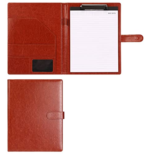 Zwischenablage-Ordner A4 Klemmbrett Ordner Konferenzordner Rechtliche Schreibblock Dokument Foldover Klemmbrett(Brown,With notebook) von RPXHZLKTM