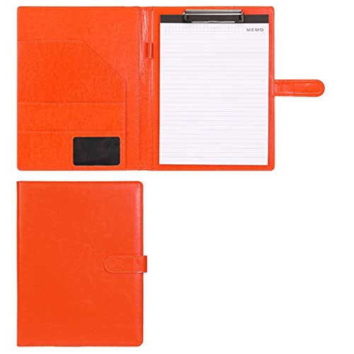 Zwischenablage-Ordner A4 Klemmbrett Ordner Konferenzordner Rechtliche Schreibblock Dokument Foldover Klemmbrett(Orange,With notebook) von RPXHZLKTM