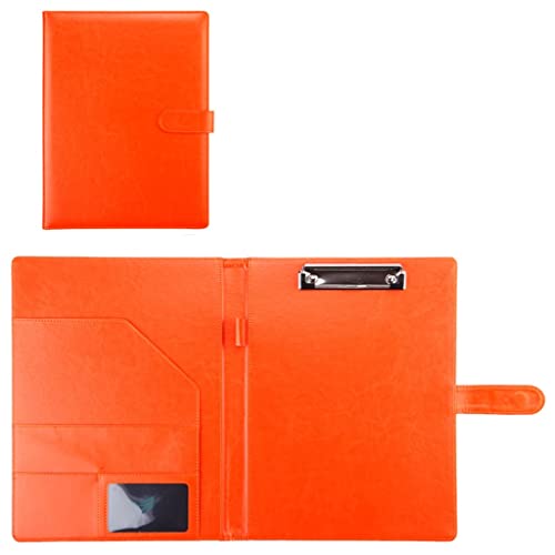 Zwischenablage-Ordner A4 Klemmbrett Ordner Konferenzordner Rechtliche Schreibblock Dokument Foldover Klemmbrett(Orange,Without notebook) von RPXHZLKTM