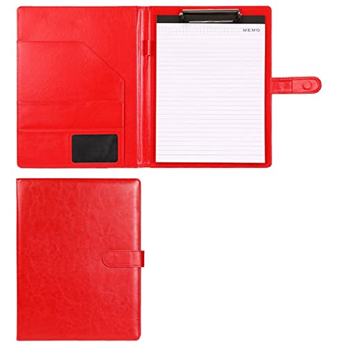 Zwischenablage-Ordner A4 Klemmbrett Ordner Konferenzordner Rechtliche Schreibblock Dokument Foldover Klemmbrett(Red,With notebook) von RPXHZLKTM