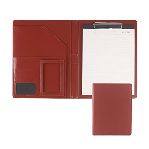 Zwischenablage-Ordner A4-Ordner Klemmbrett Ordner Konferenz Klemmbrett Foldover mit Cover Schreiben Arbeiten Nachfüllbar Organizer Portfolio(Brown,No calculator) von RPXHZLKTM