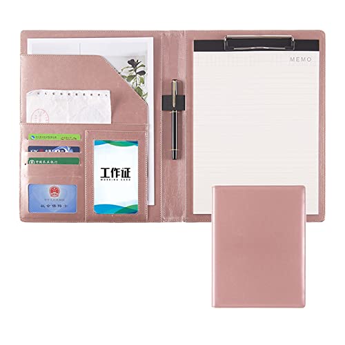 Zwischenablage-Ordner Business mit Dokumentenhülle Brief A4 Größe Klemmbrett for Business Schule Büro Konferenz Notizblock Klemmbretter(Pink,No calculator) von RPXHZLKTM