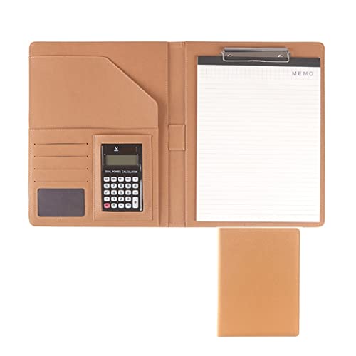 Zwischenablage-Ordner Klemmbrett-Ordner A4 Konferenzordner Ordner Arbeit Schreiben Foldover Klemmbrett Organizer(Yellow,12digit calculator) von RPXHZLKTM