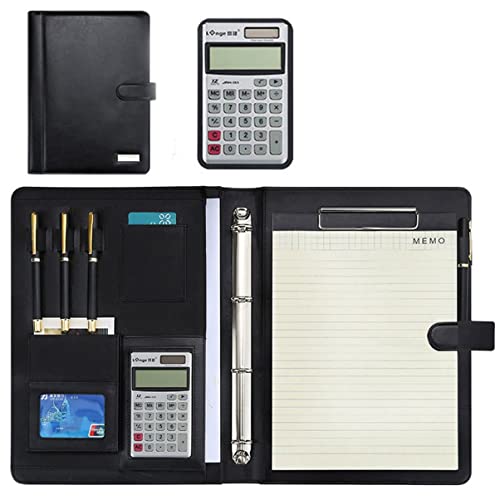 Zwischenablage-Ordner Ordner 4 Ringbuch Business Ordner Organizer for Vorstellungsgespräche Konferenz und Präsentation(12digit calculator) von RPXHZLKTM