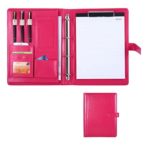 Zwischenablage-Ordner Ordner Professioneller Konferenz-Organizer Hülle Ringbuch Datei Lebenslauf Dokument Tasche(Pink,No calculator) von RPXHZLKTM