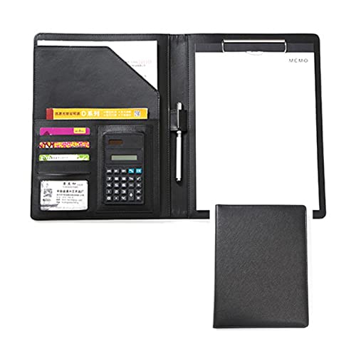 Zwischenablage-Ordner Organizer Notizblock Stift Dokument Taschen A4 Größe Mehrere Funktion Business Ordner(Black) von RPXHZLKTM