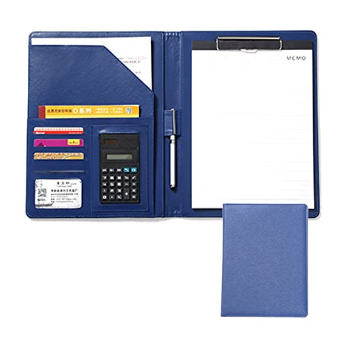 Zwischenablage-Ordner Organizer Notizblock Stift Dokument Taschen A4 Größe Mehrere Funktion Business Ordner(Blue) von RPXHZLKTM
