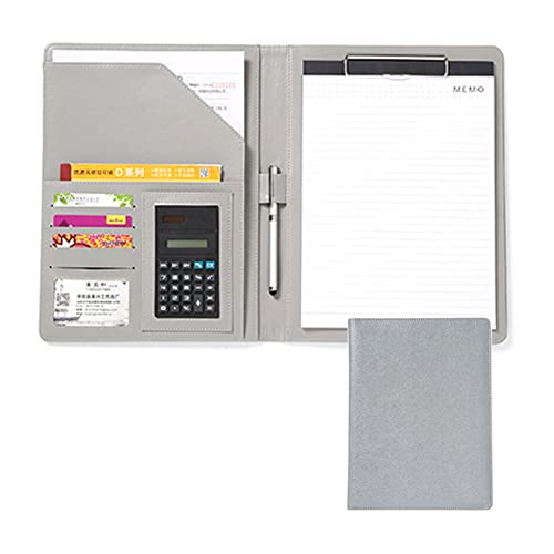 Zwischenablage-Ordner Organizer Notizblock Stift Dokument Taschen A4 Größe Mehrere Funktion Business Ordner(Silver) von RPXHZLKTM