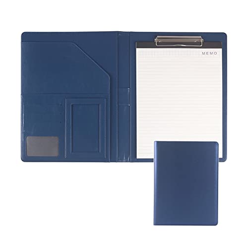 Zwischenablage-Ordner Smart Business A4 Fall Dokument Veranstalter Handliche Taschen Konferenz Auftragnehmer Executive Ordner Kunstleder(Blu,No calculator) von RPXHZLKTM