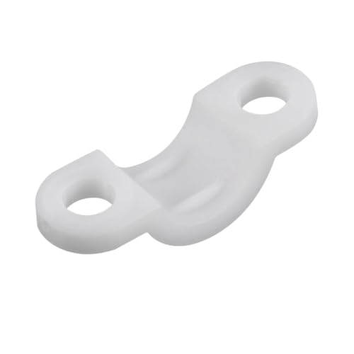 100 Stück Kunststoff-Kabelhalter-Klemmen, Fixierung, Kabelbefestigungsclips, Nylon-Kabelmanagement, Drahtrohr-Befestigungsclip, Kabel-Organizer(White) von RQEYUNP