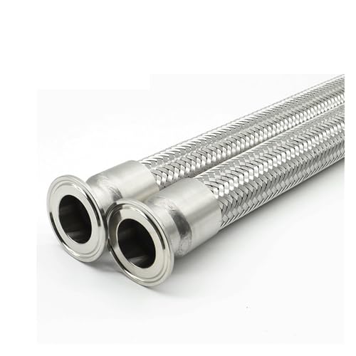 RRBXXUYN 1pc 19mm Pipe OD x 1.5" Tri Clamp Braided Flexible Hose 1800mm Long 304 Stainless Steel von RRBXXUYN