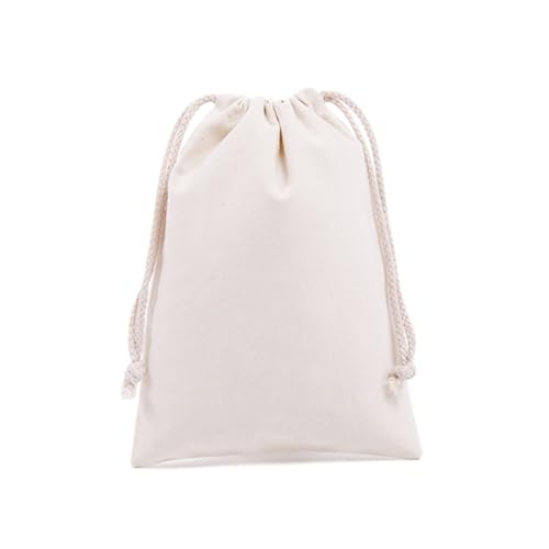 Baumwollbeutel Mit Kordelzug 3 stücke Baumwolle Kordelzug Lagerung Tasche Leinwand Taschen for Süßigkeiten Geschenk Paket Beutel Wiederverwendbare Hause Kleinigkeiten Organisieren Säcke(Original color von RRYPBOVG