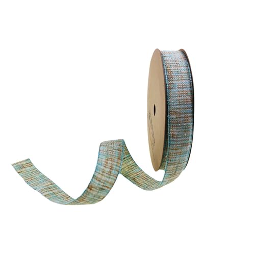 Geschenkbänder 1'' 25mm 100Yards Band Farbiges Baumwollflachsband for Haarschleife DIY Zubehör Blumenstrauß Verpackung Schleife Handwerk(Color2) von RRYPBOVG