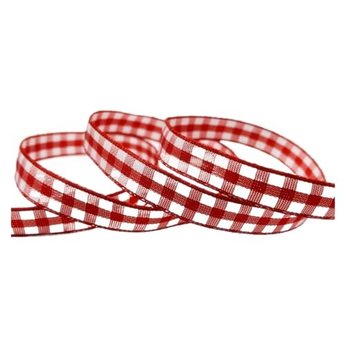 Geschenkbänder 15 yards/Lot 10mm Plaid Band Weihnachten Dekor Band for Handgemachte Design Weihnachten Dekoration DIY Verpackung(Color1) von RRYPBOVG