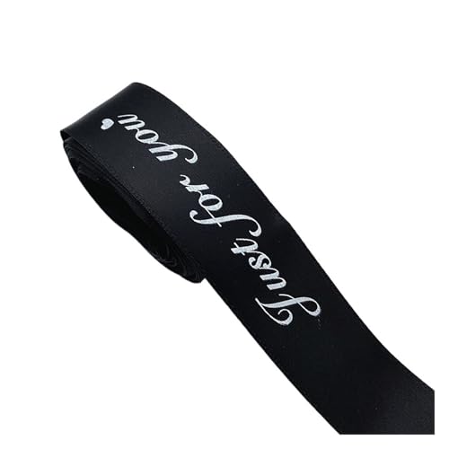 Geschenkbänder 20 Yards 20 mm „Just For You“ bedrucktes Polyesterband mit Buchstabendruck for DIY-Verpackung, Hochzeit, Weihnachten, Schleifenbänder(Color11) von RRYPBOVG