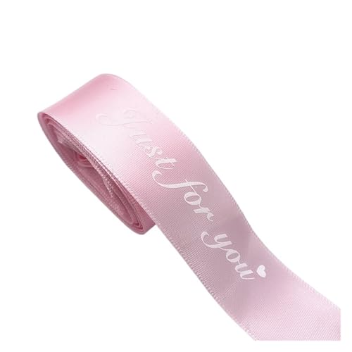 Geschenkbänder 20 Yards 20 mm „Just For You“ bedrucktes Polyesterband mit Buchstabendruck for DIY-Verpackung, Hochzeit, Weihnachten, Schleifenbänder(Color2) von RRYPBOVG