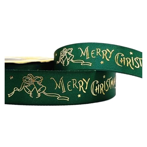 Geschenkbänder 20 Yards 25 mm Weihnachtsband, bedrucktes Weihnachts-Polyesterband for handgefertigtes Design, Weihnachtsdekoration, DIY-Verpackung(Color 30) von RRYPBOVG