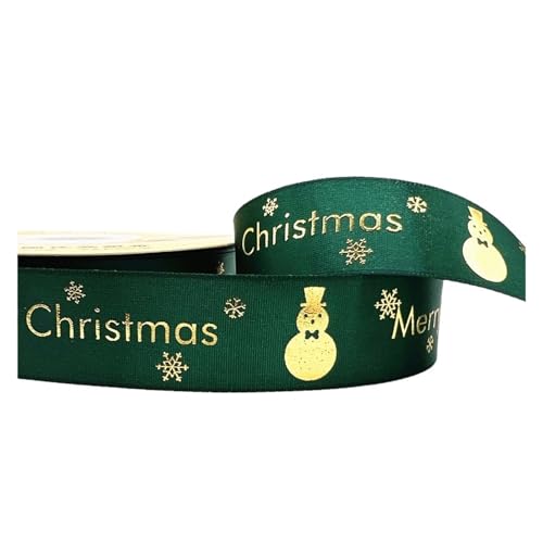 Geschenkbänder 20 Yards 25 mm Weihnachtsband, bedrucktes Weihnachts-Polyesterband for handgefertigtes Design, Weihnachtsdekoration, DIY-Verpackung(Color8) von RRYPBOVG