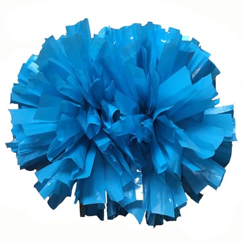 RRYPBOVG Cheerleader Pompons 2 Stück Sport-Cheerleading-Pompons, 32 cm, Schlagstockgriff, Cheerleader-Pompon(Blue) von RRYPBOVG