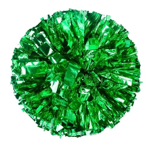 RRYPBOVG Cheerleader Pompons 2 stücke Cheerleading Pom Poms Hand Finger Cheer Balls Dance Pompoms Zubehör for Frauen Mädchen(Green) von RRYPBOVG