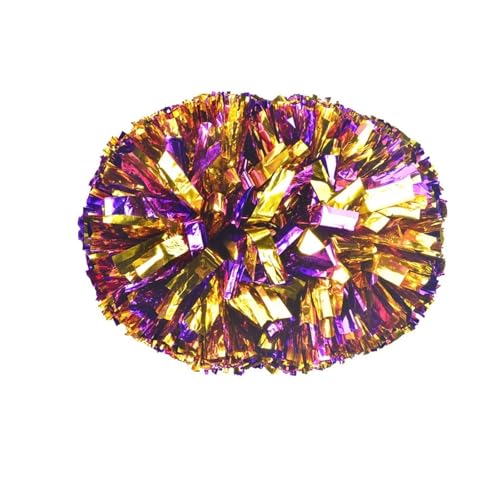 RRYPBOVG Cheerleader Pompons 4 stück Cheerleading Pom Poms Schule Musik Wettbewerb Handheld Cheerleader Pompons Party Dekoration Erwachsene(Multi-Colored) von RRYPBOVG