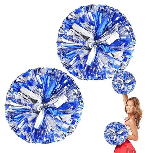 RRYPBOVG Cheerleader Pompons Cheerleader-Pom-Poms, Cheerleading, Jubelball, Dekorateur, Club, Sportbedarf(Blue) von RRYPBOVG