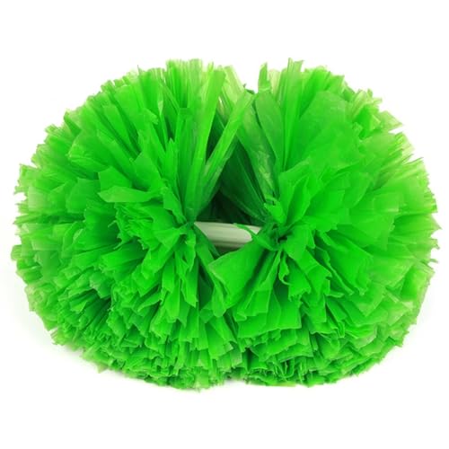RRYPBOVG Cheerleader Pompons Cheerleading-Pompons, Handblumen, Cheerleader-Pompons for Sport, Cheers, Ball, Tanz, Kostümparty(Green) von RRYPBOVG
