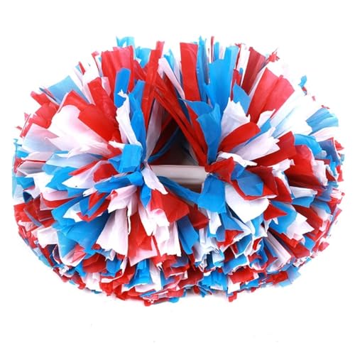 RRYPBOVG Cheerleader Pompons Cheerleading-Pompons, Handblumen, Cheerleader-Pompons for Sport, Cheers, Ball, Tanz, Kostümparty(Multi-Colored) von RRYPBOVG