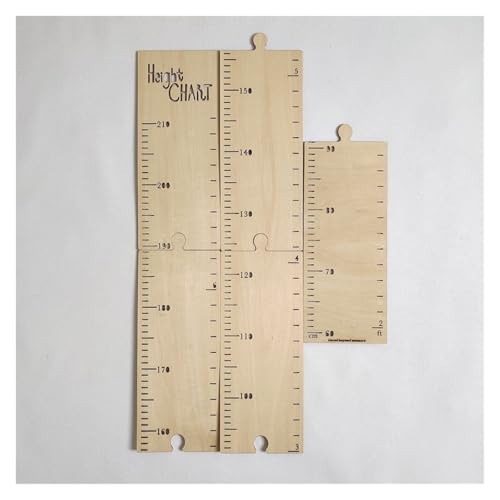 RRYPBOVG Messlatte Holz Kinder Höhenwachstumstabelle Lineal Kinder Höhenmesser Messung Wandaufkleber Gauge Kinderzimmer Wanddekoration(01-WHeight 60-210cm) von RRYPBOVG