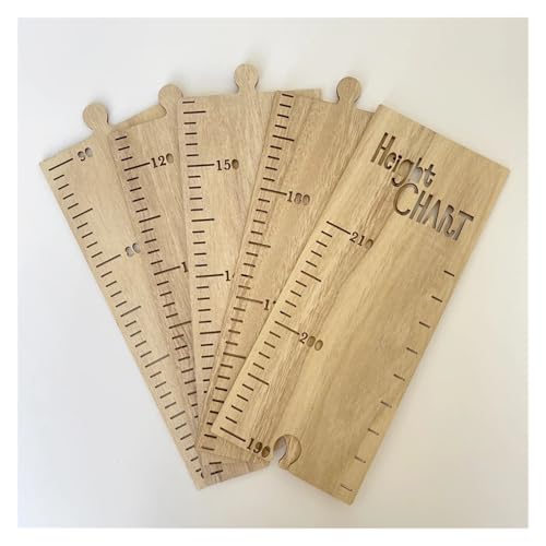 RRYPBOVG Messlatte Holz Kinder Höhenwachstumstabelle Lineal Kinder Höhenmesser Messung Wandaufkleber Gauge Kinderzimmer Wanddekoration(08-BHeight 60-210cm) von RRYPBOVG