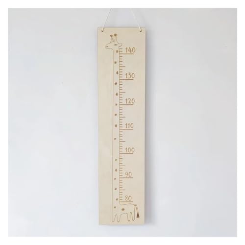 RRYPBOVG Messlatte Kinder Messlatte Holz Wand Meter Kind Wachstumsmesser Hängelineal Kinderzimmer Dekorationen Cartoon Giraffe Foto Requisiten(A) von RRYPBOVG