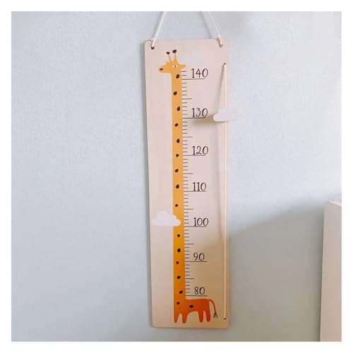 RRYPBOVG Messlatte Kinder Messlatte Holz Wand Meter Kind Wachstumsmesser Hängelineal Kinderzimmer Dekorationen Cartoon Giraffe Foto Requisiten(B) von RRYPBOVG