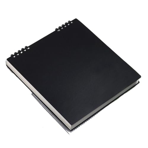 RRYPBOVG Spiralblock 1PC Flip Notizblock Notebook Skizze Buch Schreibwaren B5 Tagebuch Blatt(Black) von RRYPBOVG