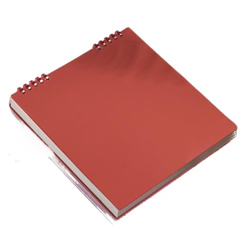 RRYPBOVG Spiralblock 1PC Flip Notizblock Notebook Skizze Buch Schreibwaren B5 Tagebuch Blatt(Red) von RRYPBOVG