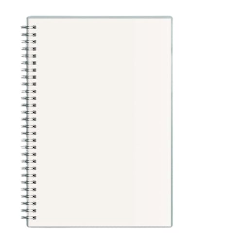 RRYPBOVG Spiralblock A5/B5/A4 Spiralnotizbuch mit Gittern/Blanko/Horizontallinien, umklappbarer Notizblock, 80 Blätter, Skizzenbuch, Schul- und Bürobedarf(A4) von RRYPBOVG