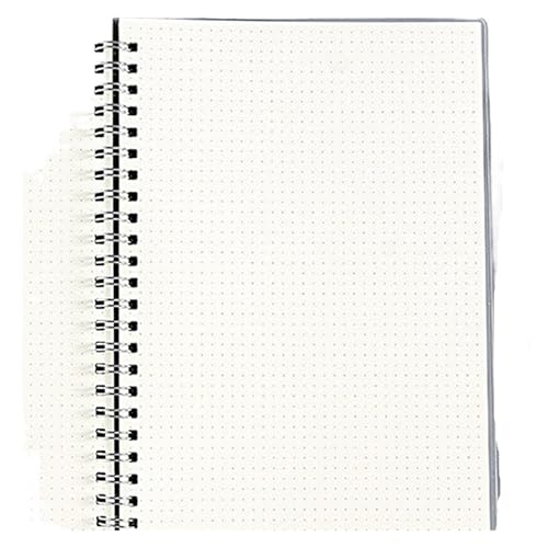 RRYPBOVG Spiralblock A5/B5 Spirale Transparent Abdeckung Notebook Hard Copybook Schreibwaren Kleine Notizblock Gepunktete(Dotted,B5) von RRYPBOVG